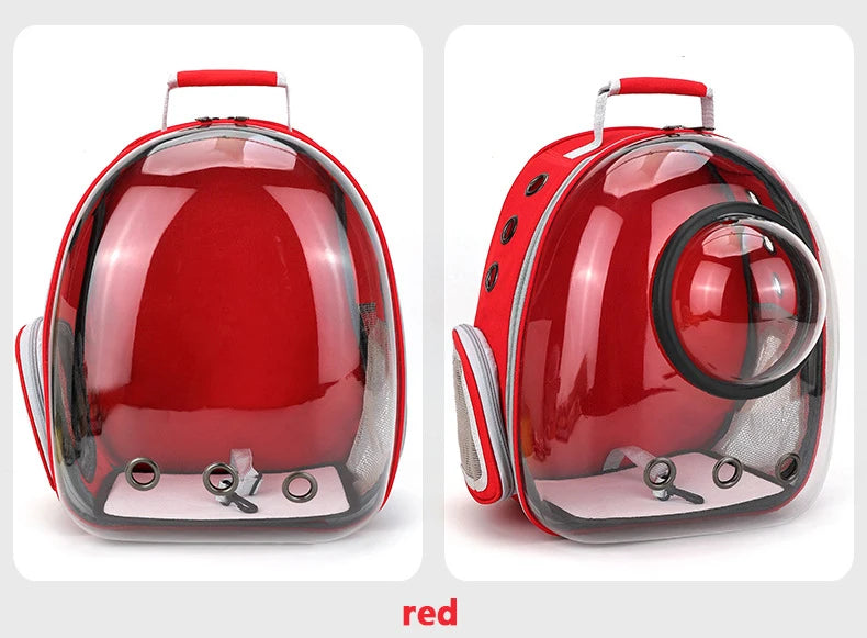 Cat Carrier Bag Outdoor Pet Shoulder bag Carriers Backpack Breathable Portable Travel Transparent Bag For Small Dogs Cats Pawzies