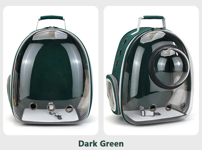 Cat Carrier Bag Outdoor Pet Shoulder bag Carriers Backpack Breathable Portable Travel Transparent Bag For Small Dogs Cats Pawzies