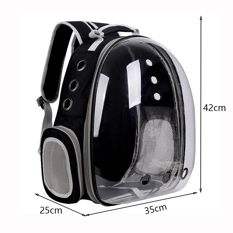 Cat Carrier Bag Outdoor Pet Shoulder bag Carriers Backpack Breathable Portable Travel Transparent Bag For Small Dogs Cats Pawzies