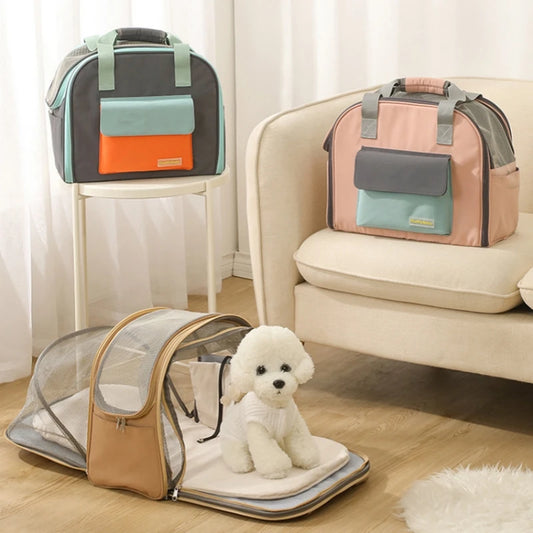 Dog Backpack Puppy Handbags Dog Transport Bag Pet Backpack Multifunctional Tent Pet Bag Puppy Carrier Pet Single Shoulder Bag Pawzies