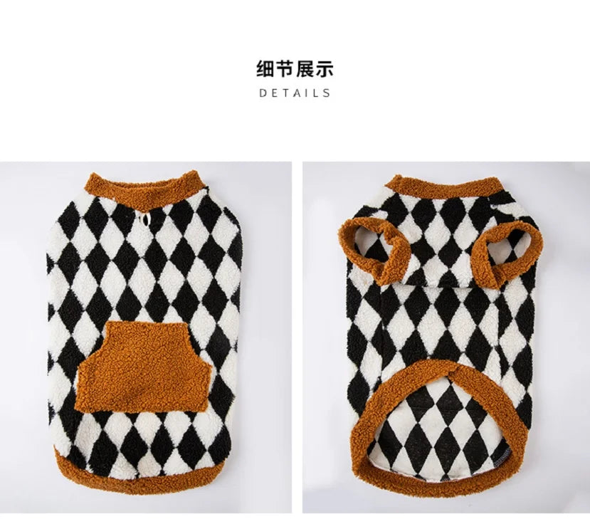 Autumn and winter sweaters for Big Dogs Warm Dog Vest Fleece Dog Coat Pet Dog Hoodies Golden Retriever Large Dog Costume Pawzies