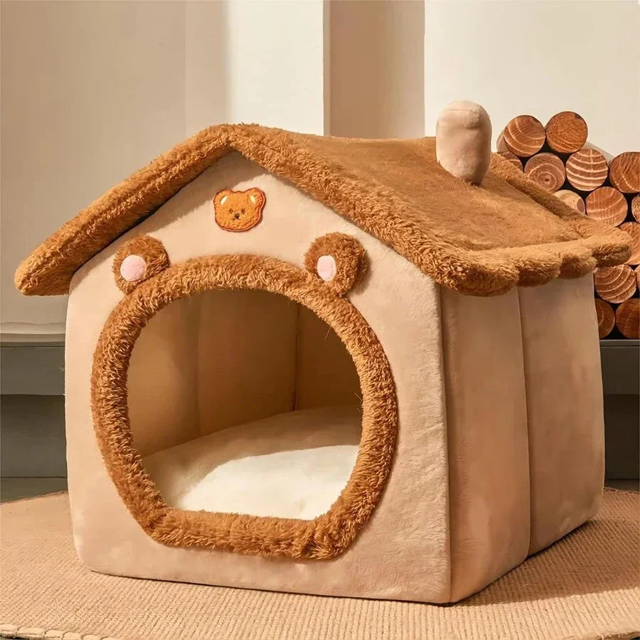 Popular FourSeasons Universal Cat and Dog Nest House Removable and Washable Small Dog Teddy Pet Bedding Suppliesдомик для кошки Pawzies