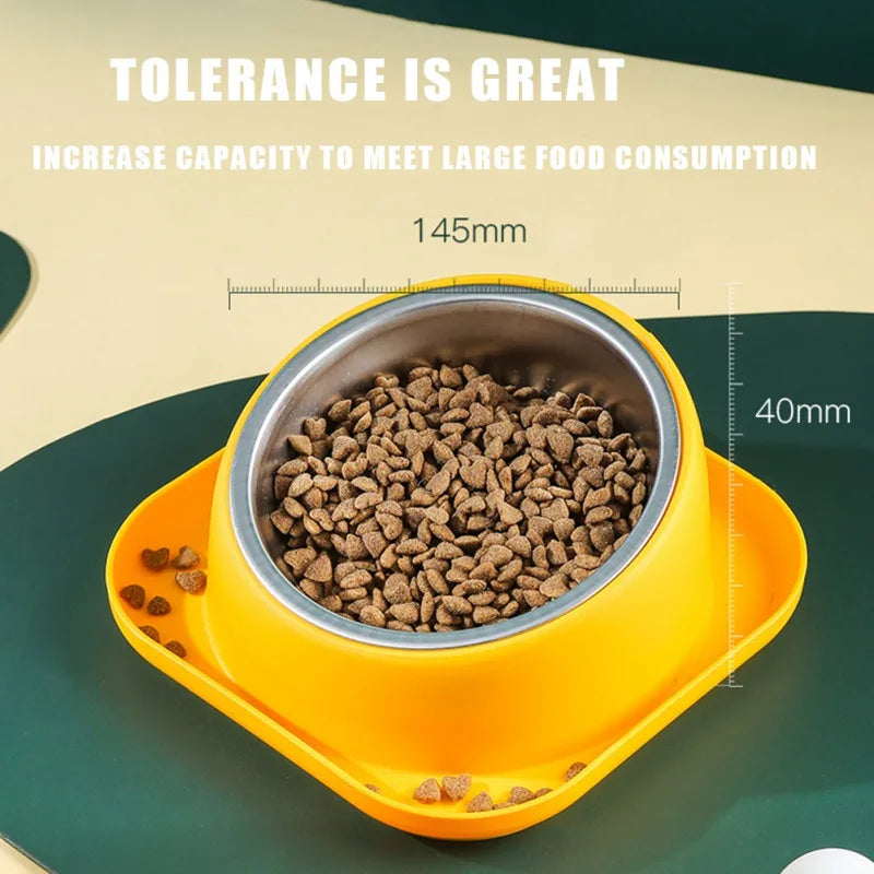 Pet Food Bowl 15 Degrees Slope Safeguard Neck Anti-Ant Cat Feeder Anti-overturning Non-Slip Bowl For Cats Dogs Kitten Puppy Pawzies