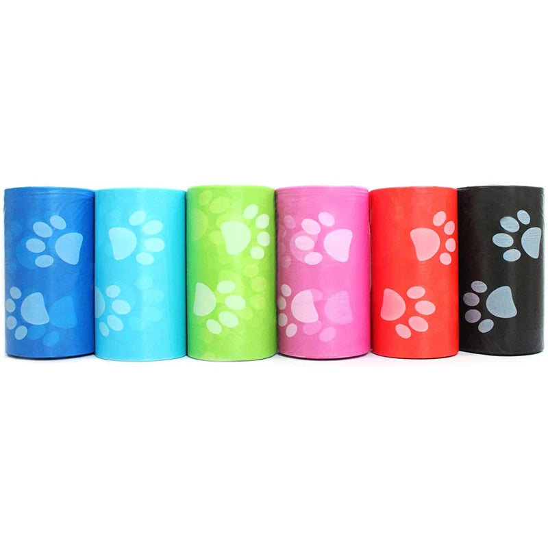 120 rolls Dog Poop Bag Outdoor Cleaning Poop Bag Outdoor Clean Pets Supplies for Dog 15Bags/Roll Refill Garbage Bag Pet Supplies Pawzies