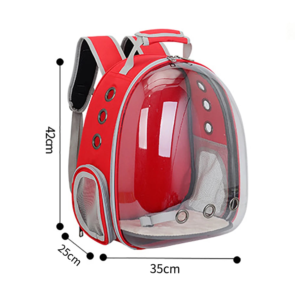 Cat Carrier Bag Outdoor Pet Shoulder bag Carriers Backpack Breathable Portable Travel Transparent Bag For Small Dogs Cats Pawzies