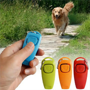 1 Pc Pet Dog Whistle And Clicker Pet Multifunctional 2-in-1 Clicker Puppy Stop Barking Training Aid Clicker Portable Trainer Pawzies