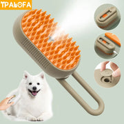 3in1 Water Dog Brush Electric Spray Pet Steam Brush Soft Silicone Hair Removal Water Brush Dog Grooming Supplies Pet Accessories Pawzies