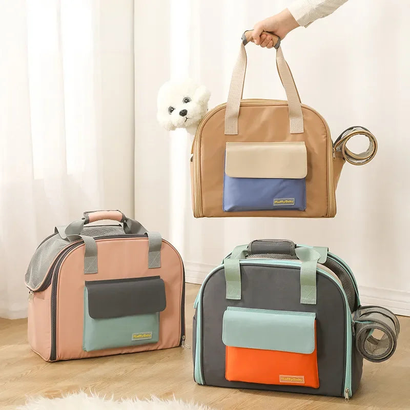 Dog Backpack Puppy Handbags Dog Transport Bag Pet Backpack Multifunctional Tent Pet Bag Puppy Carrier Pet Single Shoulder Bag Pawzies