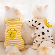 Cat Clothes Warm Home Clothes Cute Style Four-Legged Air-Conditioned Suit Kitten Puppy Teddy Pet Cat Clothes Pawzies