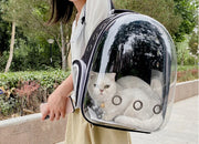 Cat Carrier Bag Outdoor Pet Shoulder bag Carriers Backpack Breathable Portable Travel Transparent Bag For Small Dogs Cats Pawzies