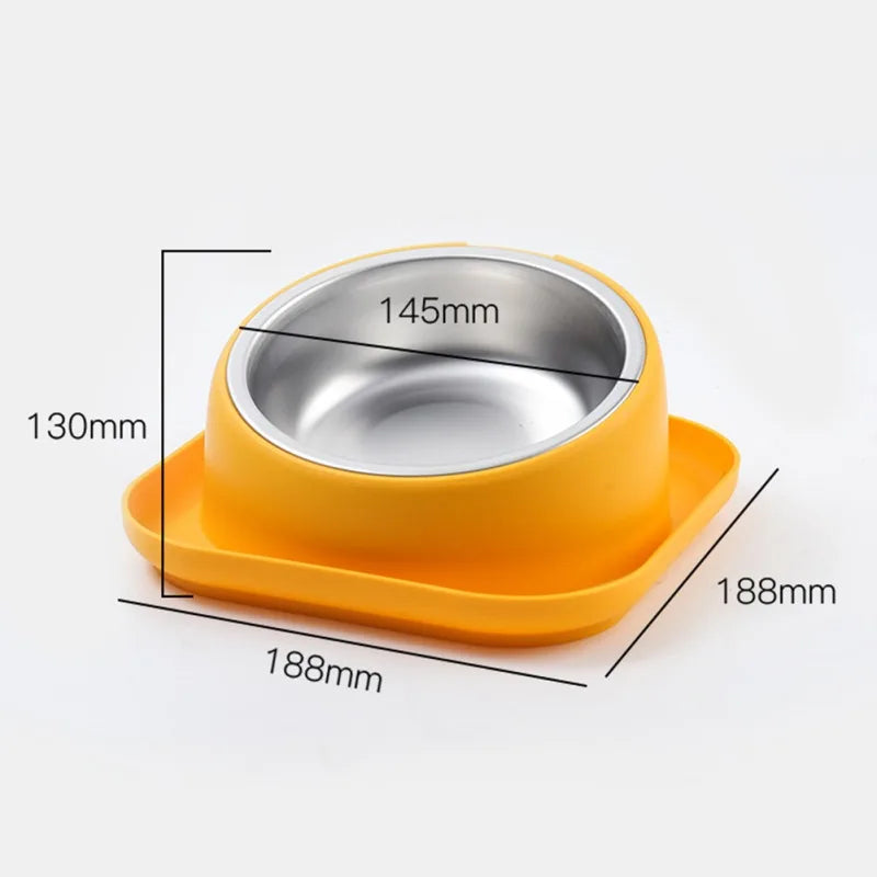 Pet Food Bowl 15 Degrees Slope Safeguard Neck Anti-Ant Cat Feeder Anti-overturning Non-Slip Bowl For Cats Dogs Kitten Puppy Pawzies