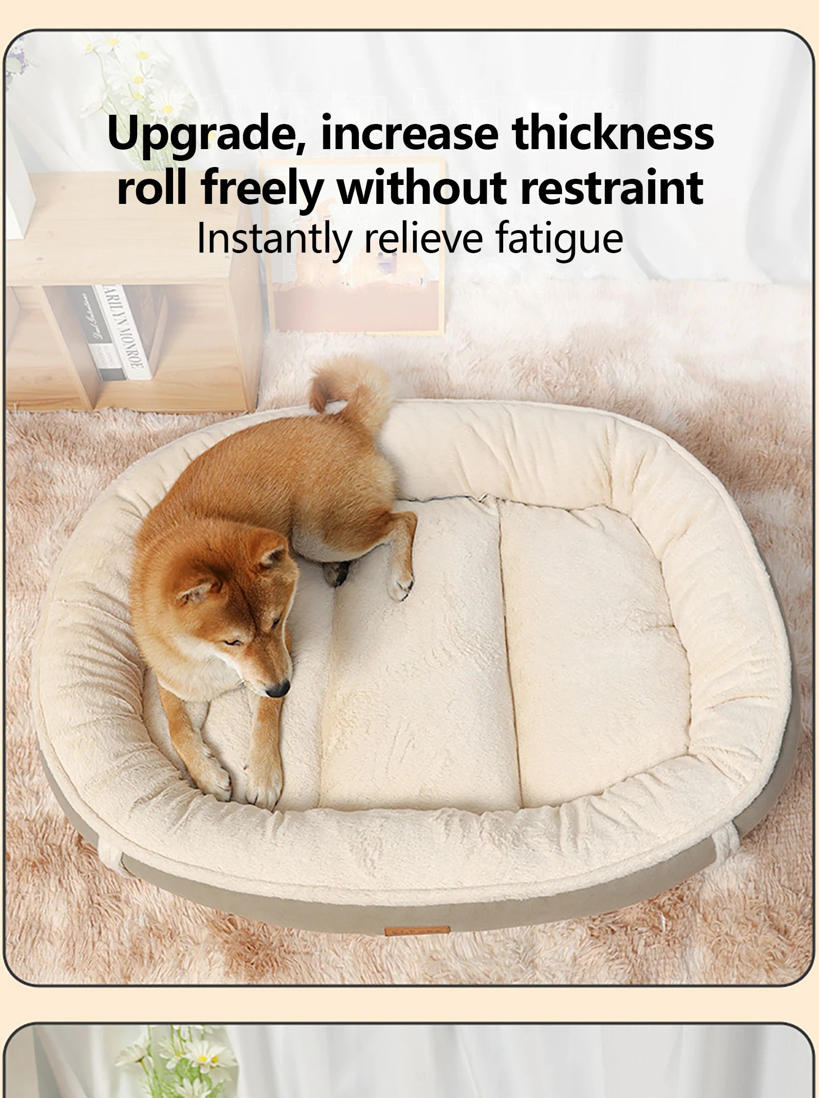 Suede Velvet Dog Bed Soft PP Cotton Filling Keep Warm Sleeping Mat for Small Medium Big Dogs for All Seasons Pet Accessories Pawzies