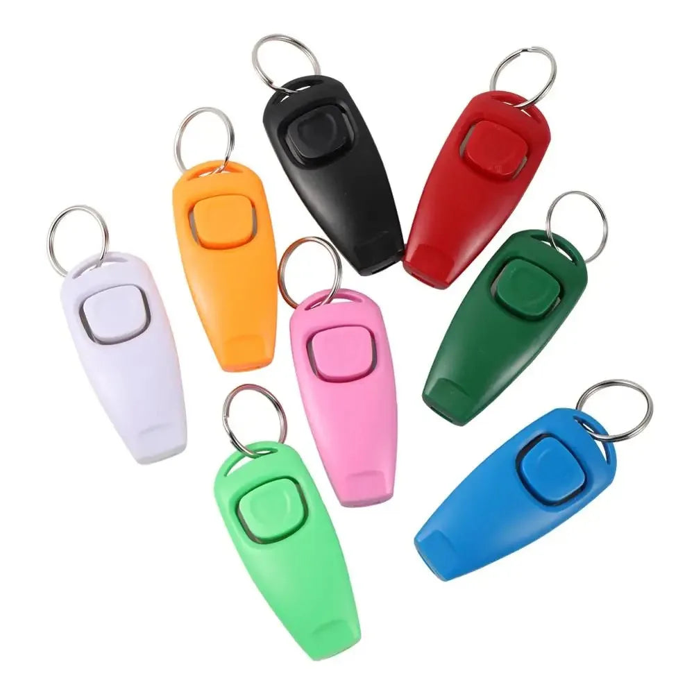 1 Pc Pet Dog Whistle And Clicker Pet Multifunctional 2-in-1 Clicker Puppy Stop Barking Training Aid Clicker Portable Trainer Pawzies