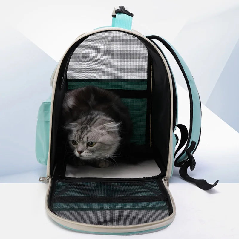 Cat Carrier Bags Windproof Outdoor Travel Backpack for Cat Small Dogs Transport Carrying Bag Cat Backpack Carriers With Cushion Pawzies