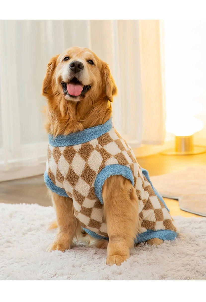 Autumn and winter sweaters for Big Dogs Warm Dog Vest Fleece Dog Coat Pet Dog Hoodies Golden Retriever Large Dog Costume Pawzies