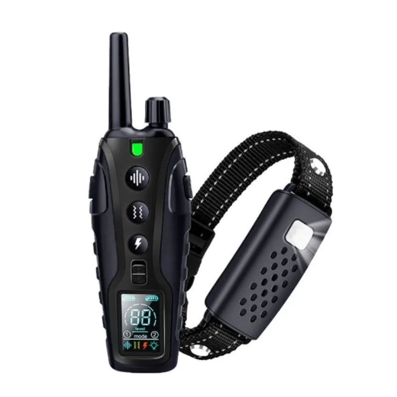 2000m Smart Dog Training Collar with Remote Electric Shocker Suitable for Preventing Dog Barking Pet Behavior Training Supplies Pawzies