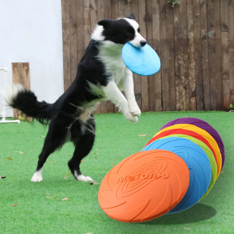 OUZEY Bite Resistant Flying Disc Toys For Dog Multifunction Pet Puppy Training Toys Outdoor Interactive Game Pet Dogs Products Pawzies