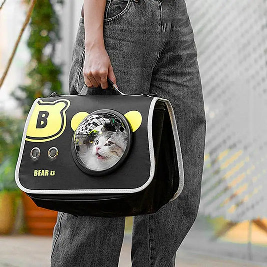 Cat Carrier Travel Cat Bag Pet Carriers Crossbody Cat Carrier With Window Dog Carrier Bags Pet Travel Backpack For Cats And Dogs Pawzies